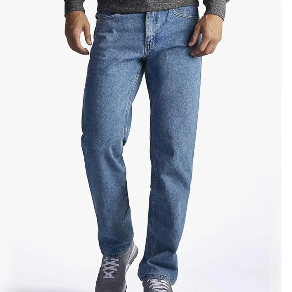 NWT Lee Men's Regular Fit Straight Leg Jean, light stone, 34Wx32L